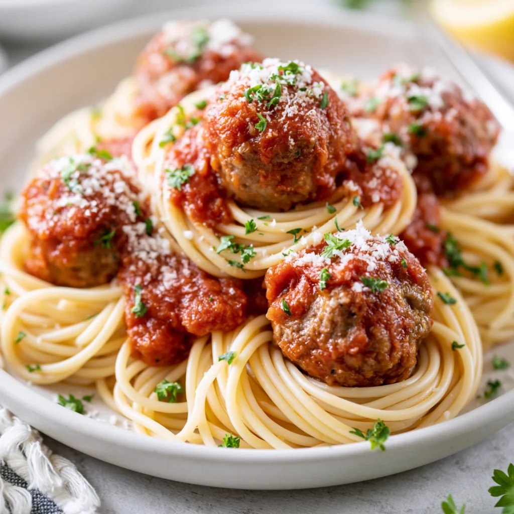 spaghetti and meatballs