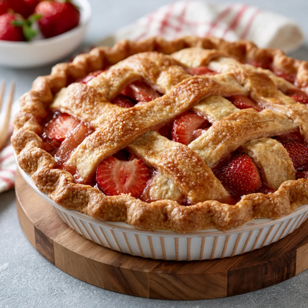 strawberry rhubarb pie