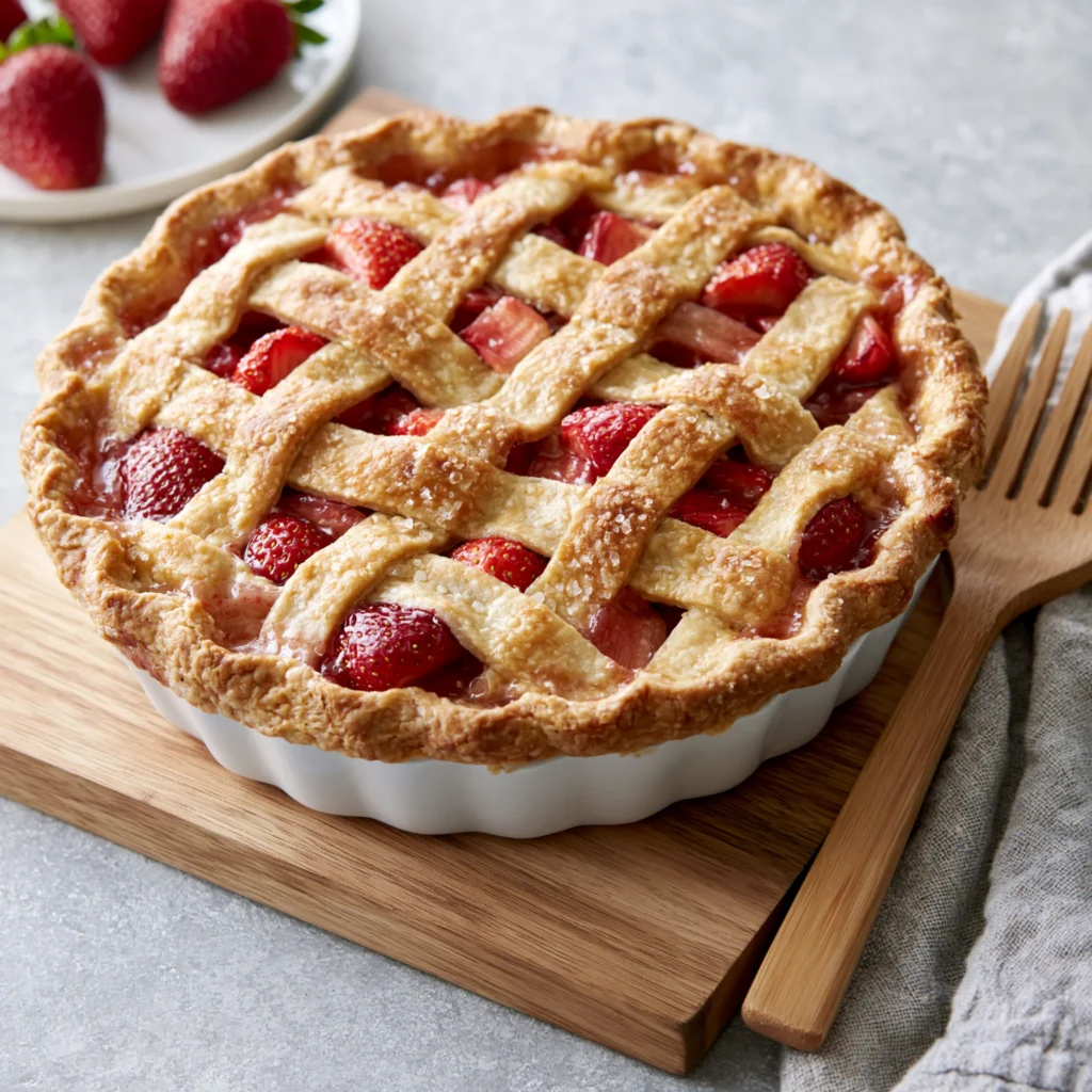 strawberry rhubarb pie