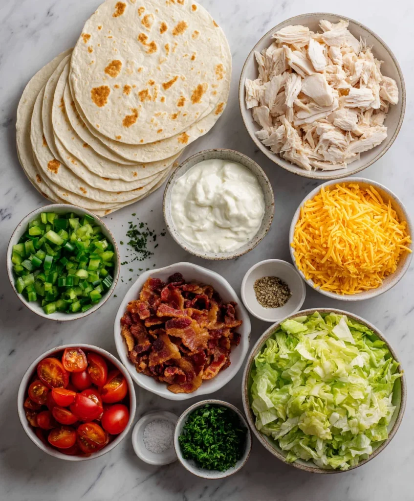 chicken bacon ranch wrap