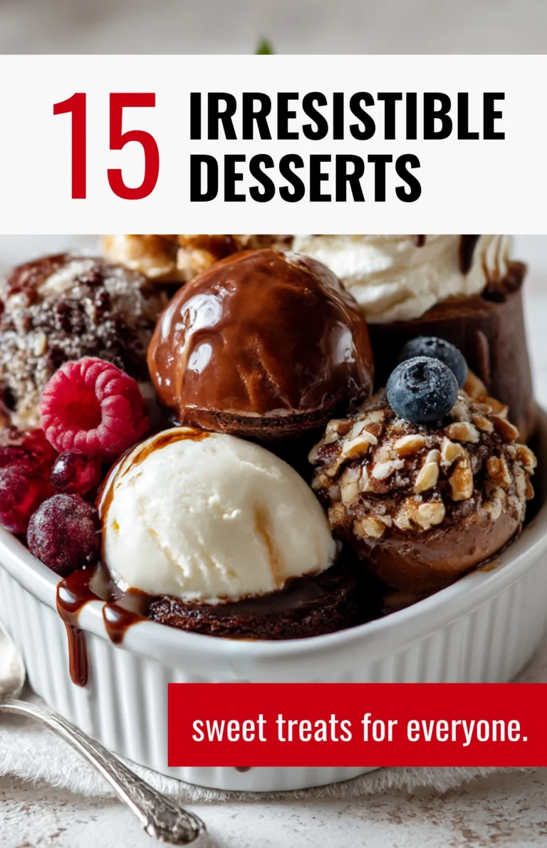 15 Irresistible Desserts