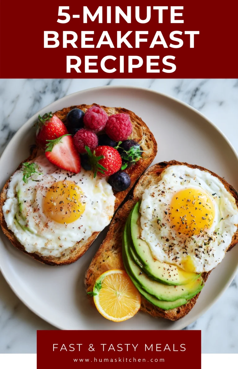 5-Minute Breakfast Recipes
