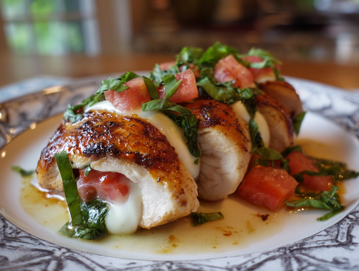 Easy Caprese Stuffed Chicken Recipe