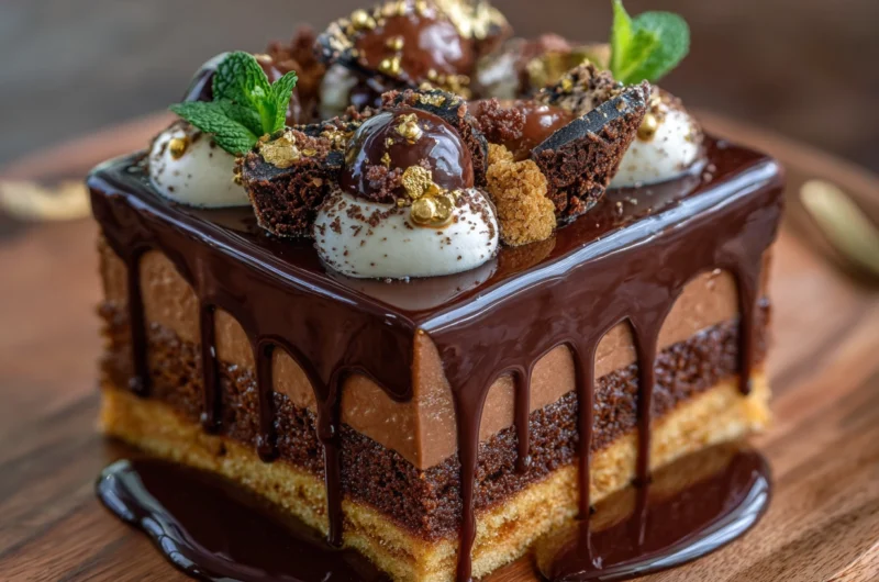 Chocolate Ganache Filled Bento Cake Recipe