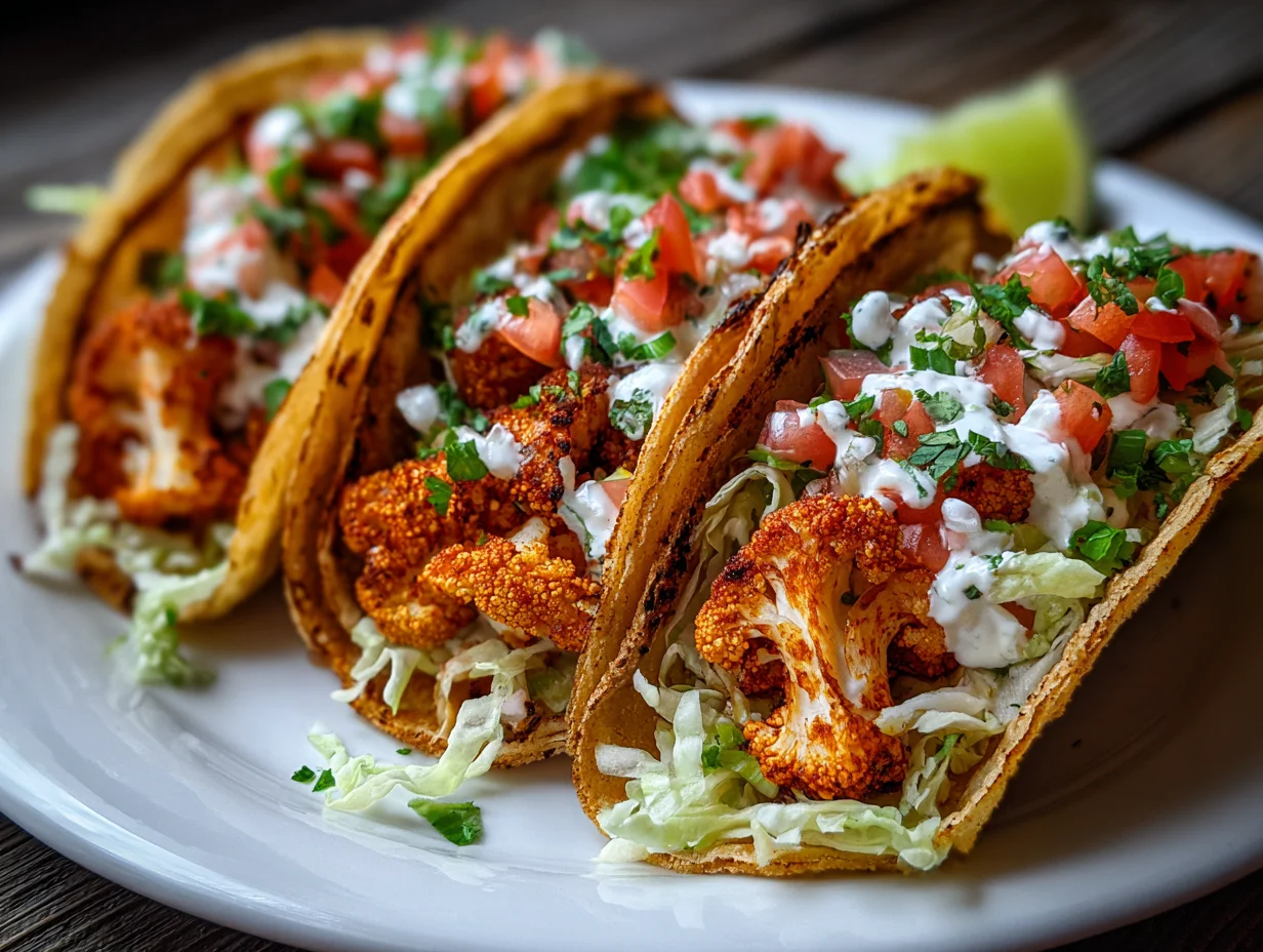 Crispy Air Fryer Cauliflower Tacos Recipe