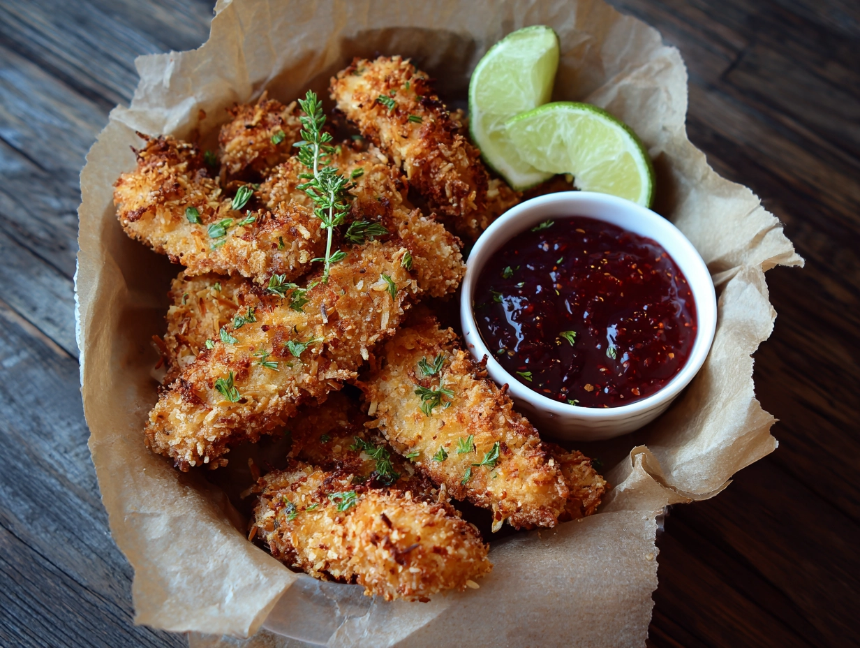 Crispy and Crunchy Coconut Chicken Tenders Recipe