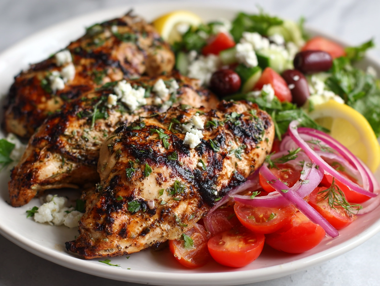 Easy Greek Style Grilled Chicken Recipe