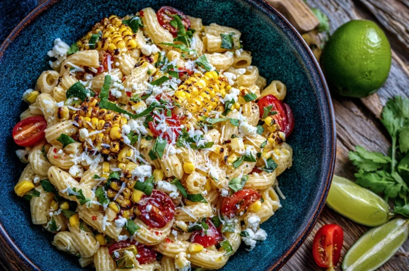Healthy Street Corn Pasta Salad Recipe