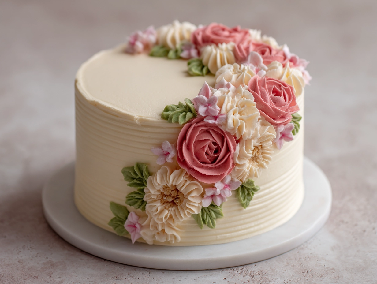 Minimalist Buttercream Bento Cake Recipe