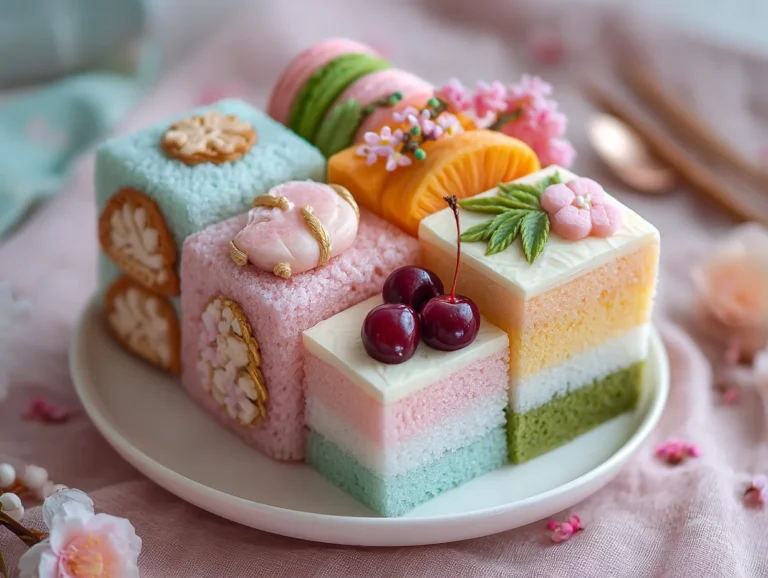 Pastel Decorated Korean Style Bento Cake Recipe'..
