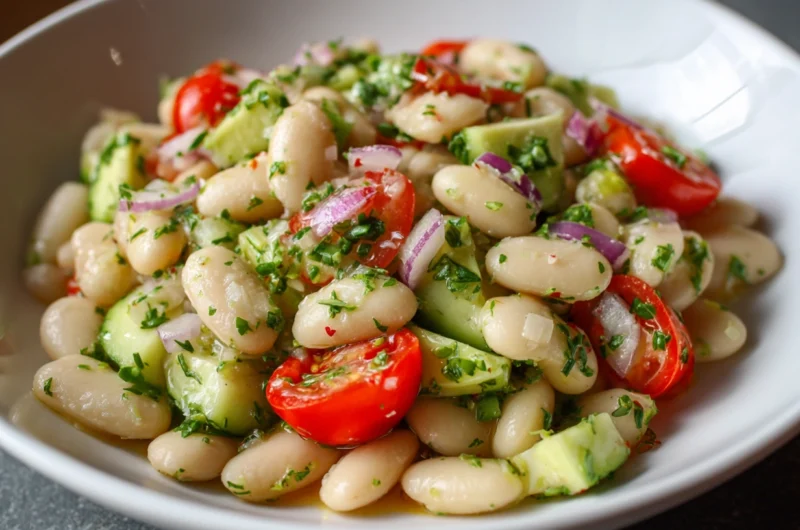 Salsa Verde Cannellini Beans Salad