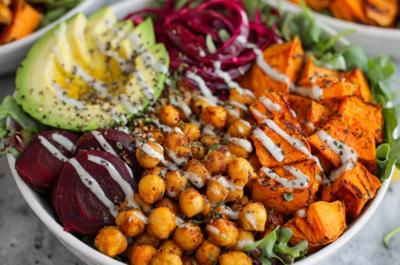 Sweet Potato Chickpea Buddha Bowl Recipe