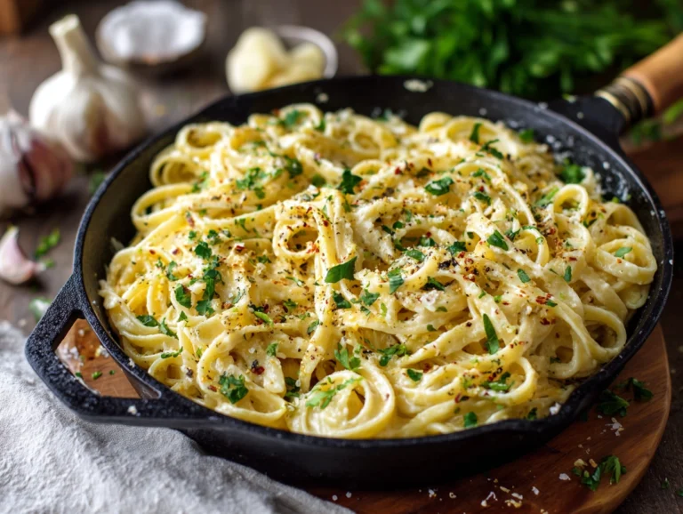 garlic butter pasta...