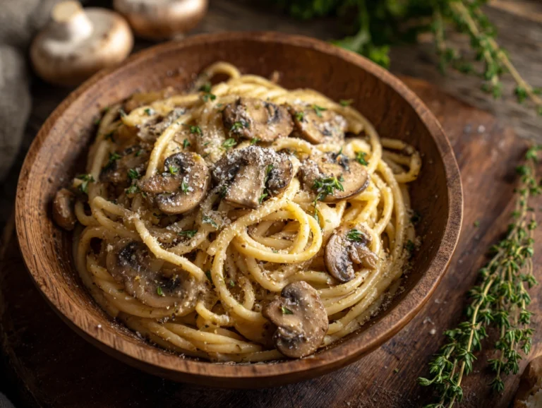 mushroom pasta..