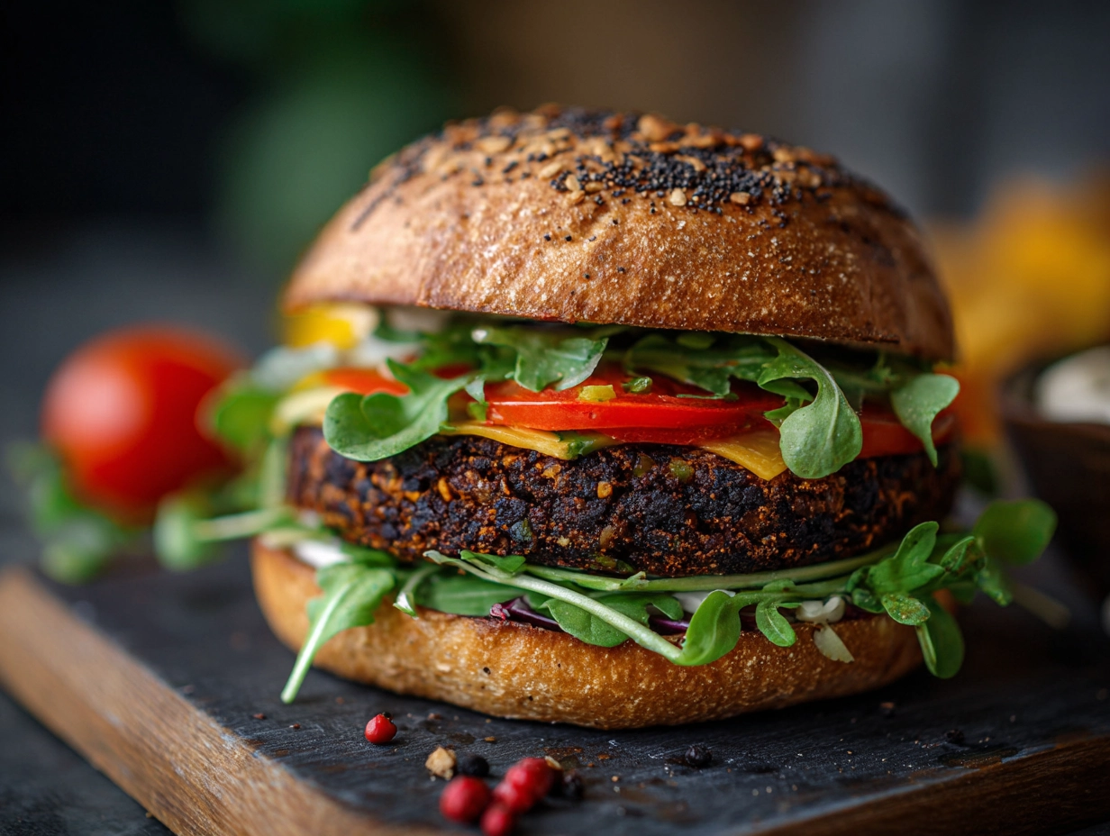 Delicious and Spicy Black Bean Burger Recipe