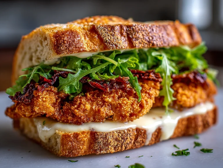 Best Fried Chicken Caesar Sandwich Recipe.