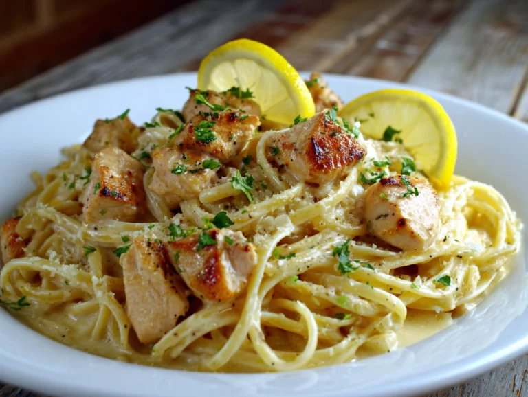 Creamy Lemon Chicken Pasta.