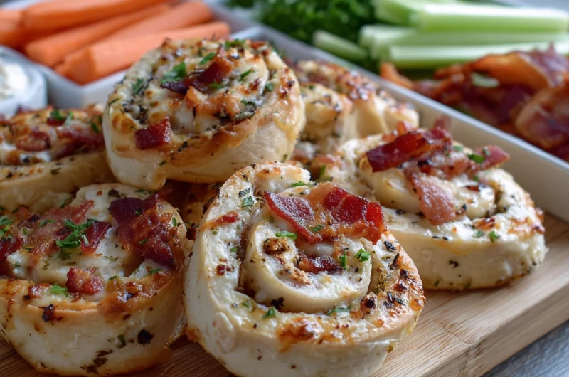 Easy Chicken Bacon Ranch Pinwheels Recipe