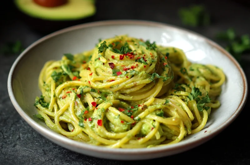 Avocado Pasta Vegan Recipe