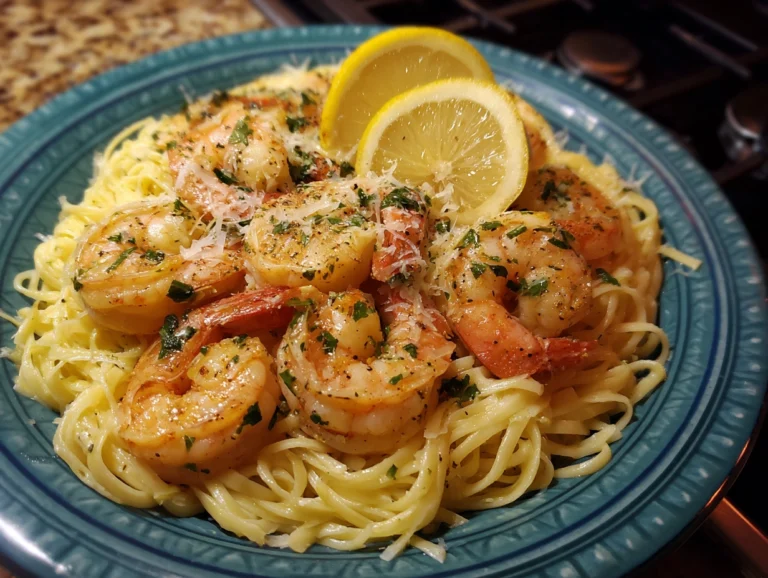 Lemon Shrimp Pasta Recipe in Minutes.