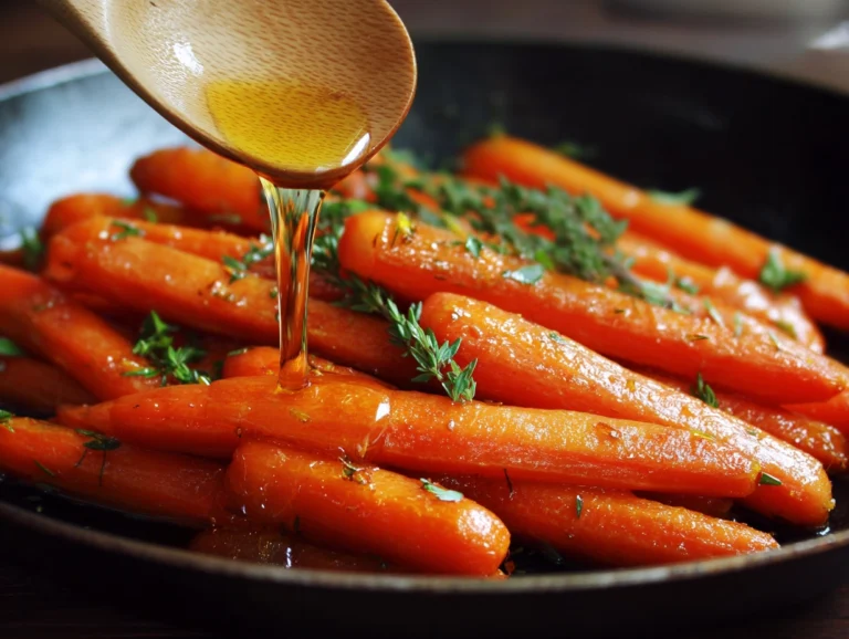 Sweet and Buttery Honey Glazed Carrots Recipe.
