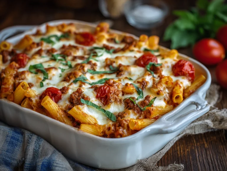 baked ziti no meat.
