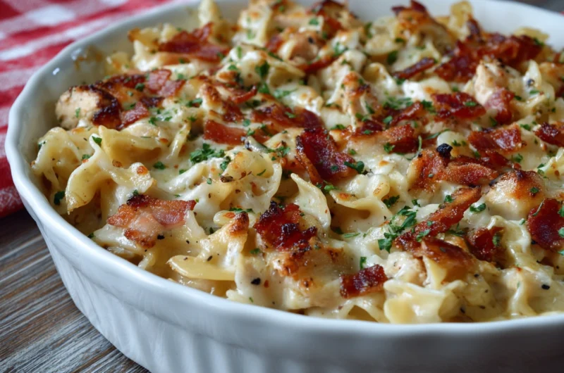 Chicken Bacon Ranch Casserole