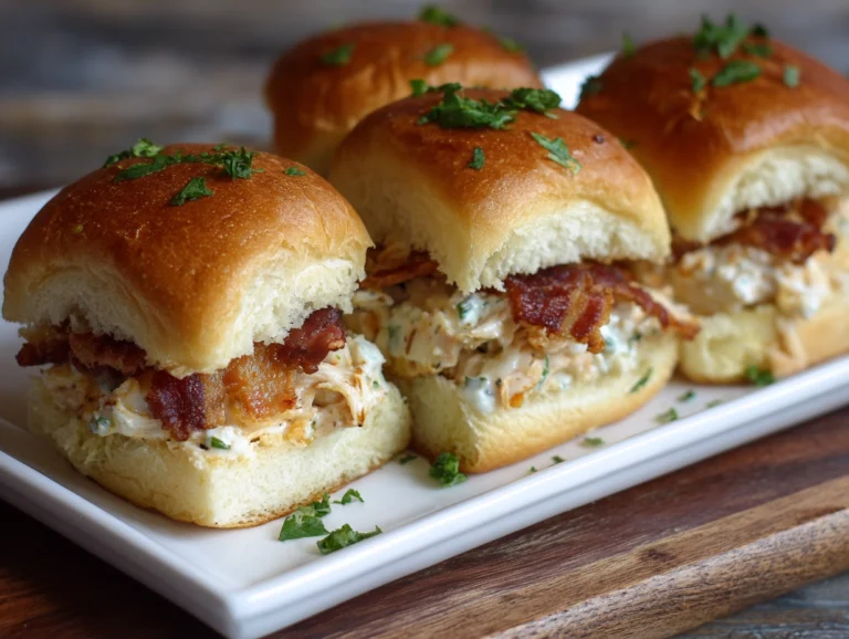 chicken bacon ranch sliders