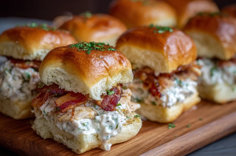 Chicken Bacon Ranch Sliders