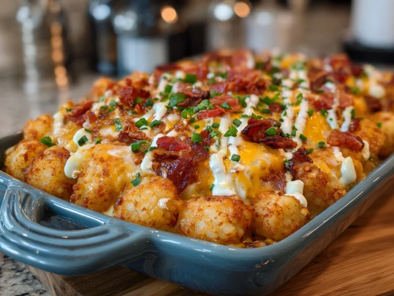 chicken bacon ranch tater tot casserol..