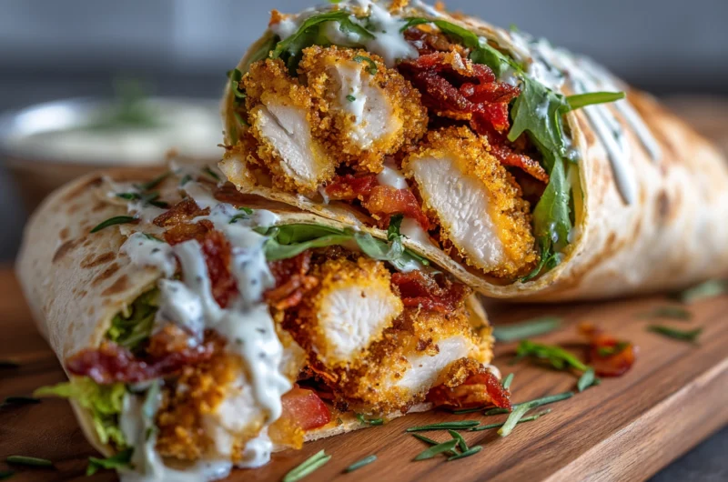 Bacon Ranch Chicken Wraps