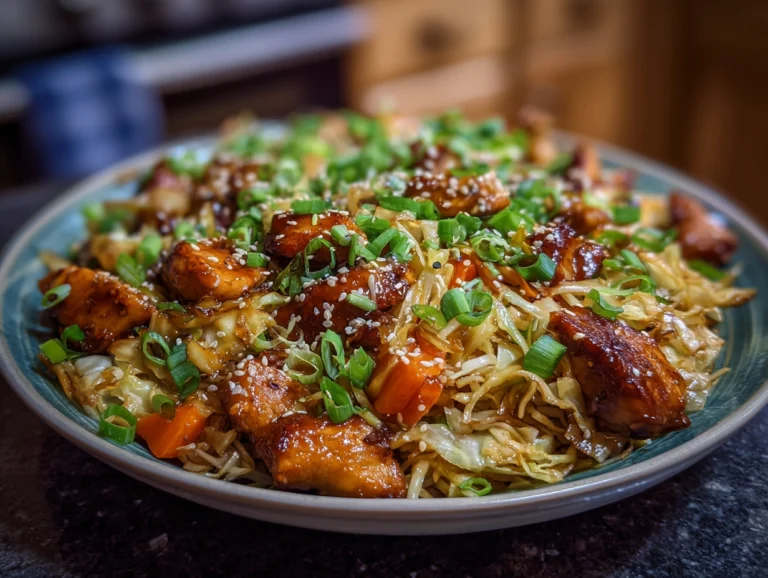 chicken cabbage stir fry.