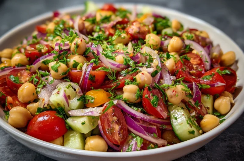 Fresh Chickpea Salad Recipe