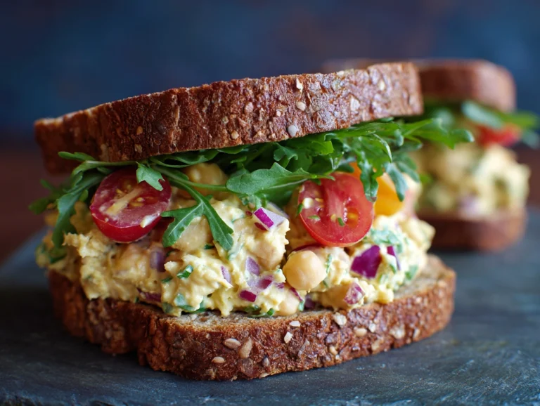chickpea salad sandwich..