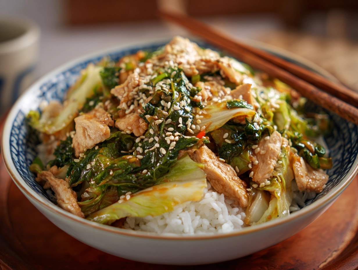 Easy Chinese Chicken Cabbage Stir Fry Recipe at Home