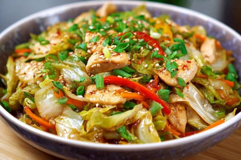 Chinese Chicken Cabbage Stir Fry Recipe