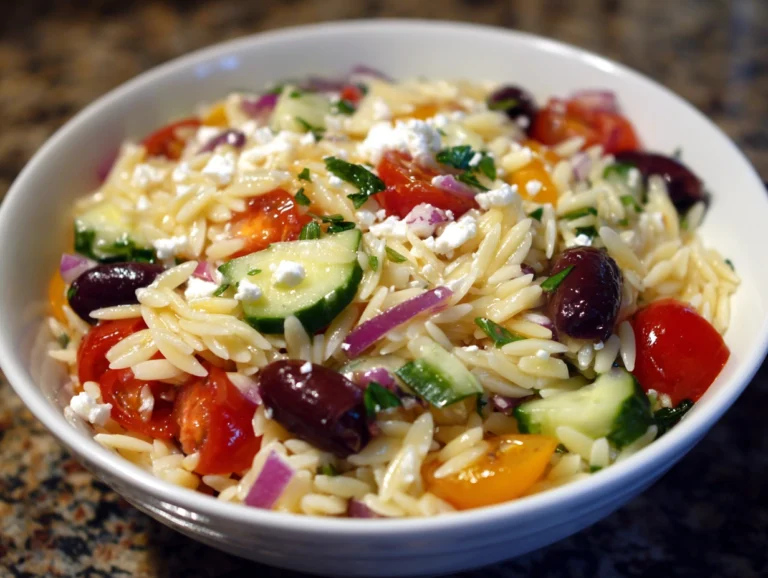 greek orzo pasta salad.