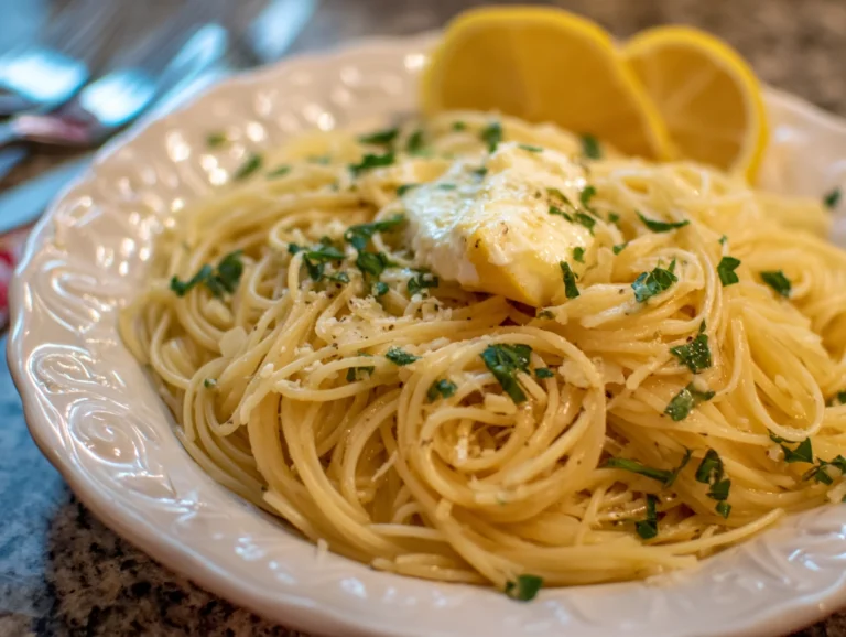 lemon butter pasta.