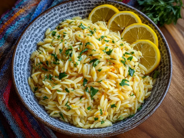 lemon orzo pasta.