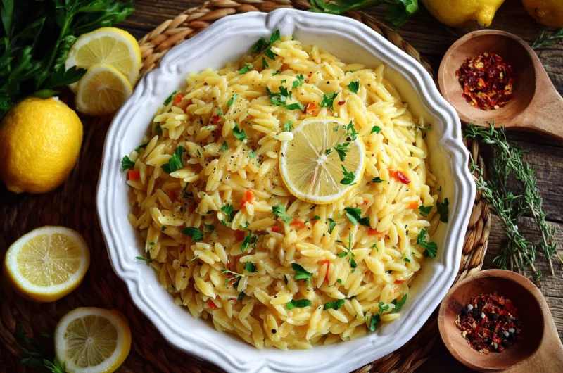 Easy Lemon Orzo Pasta Recipe
