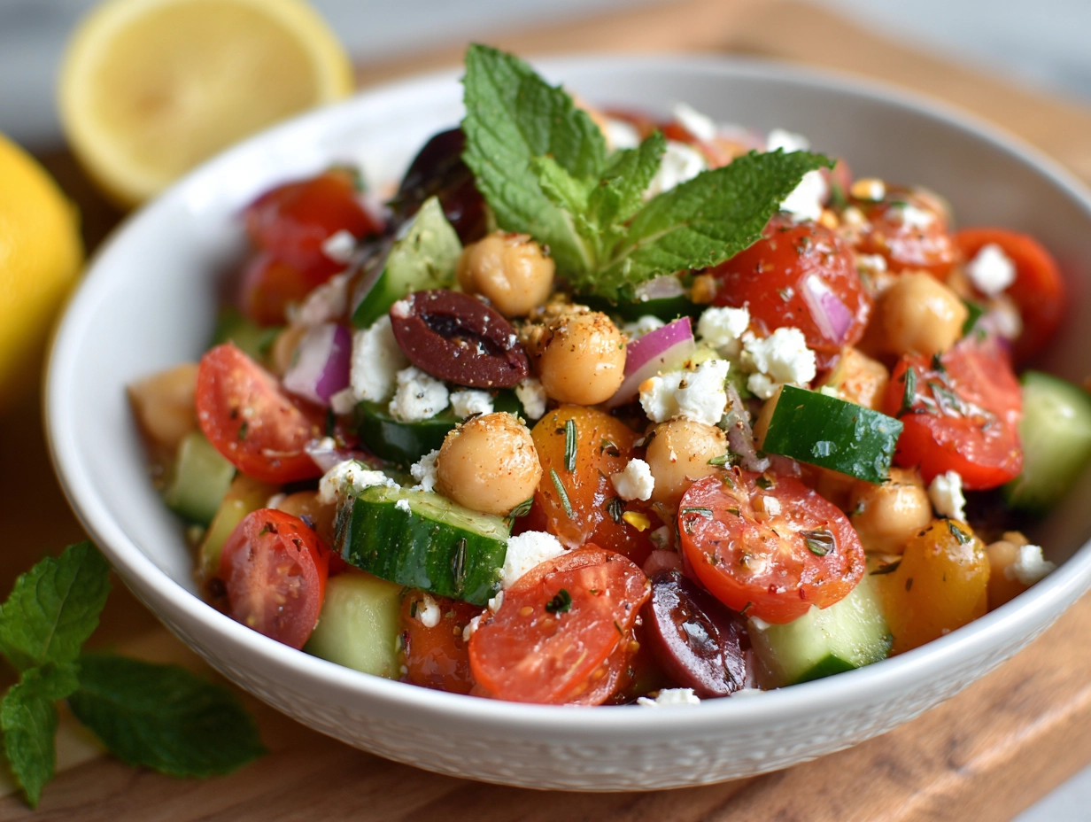 Delicious Mediterranean Chickpea Salad Recipe