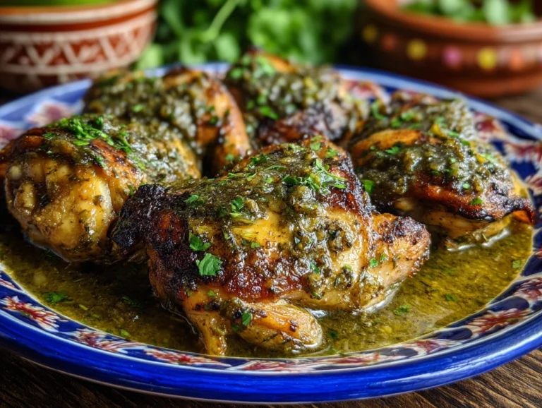 pollo en salsa verde...