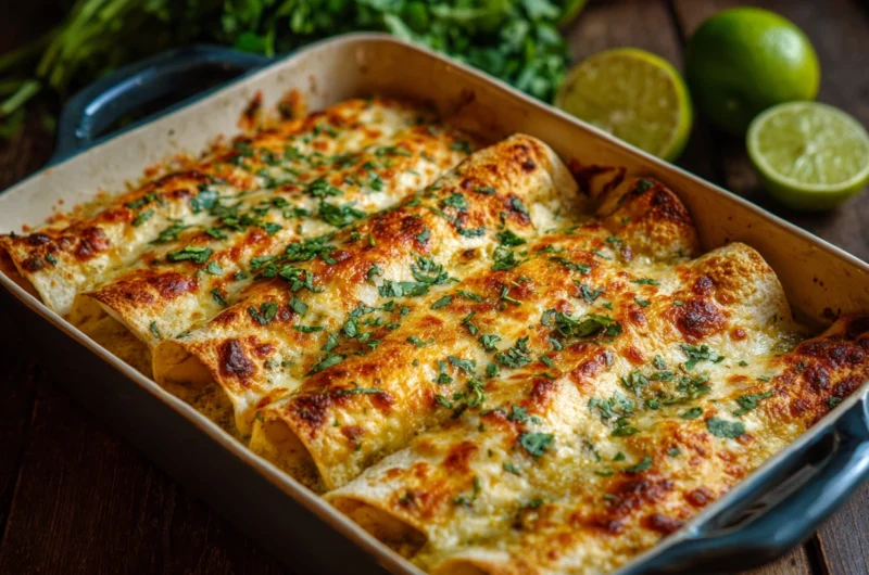 Salsa Verde Chicken Enchiladas Recipe