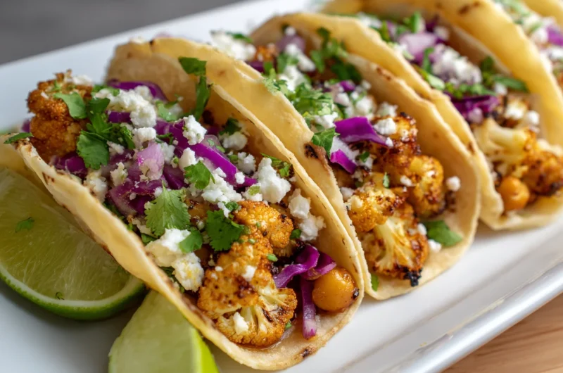 Crispy Air Fryer Cauliflower Tacos Recipe