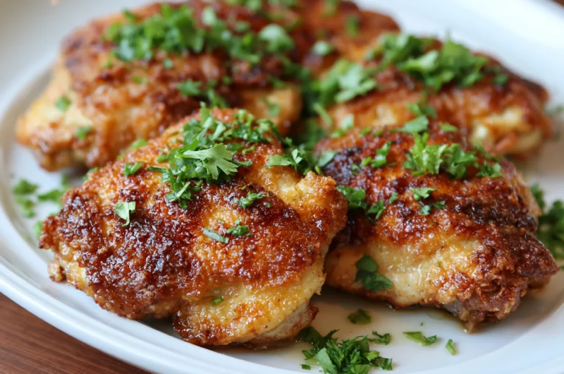 Perfectly Crispy Bobby Flay Chicken Thighs Recipe