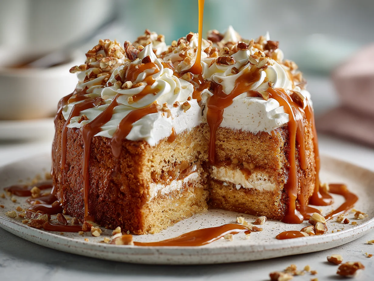 Caramel Drizzle Bento Cake