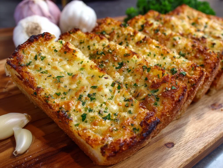 Cheesy Garlic Bread Recipe.