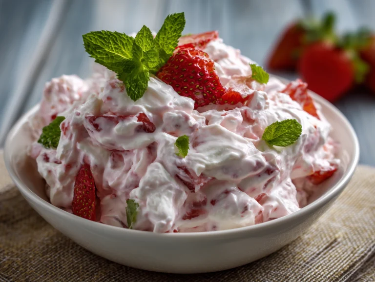 Classic Strawberry Fluff Salad Recipe.