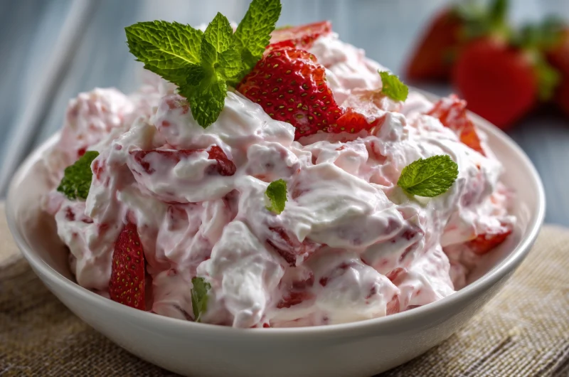Classic Strawberry Fluff Salad Recipe