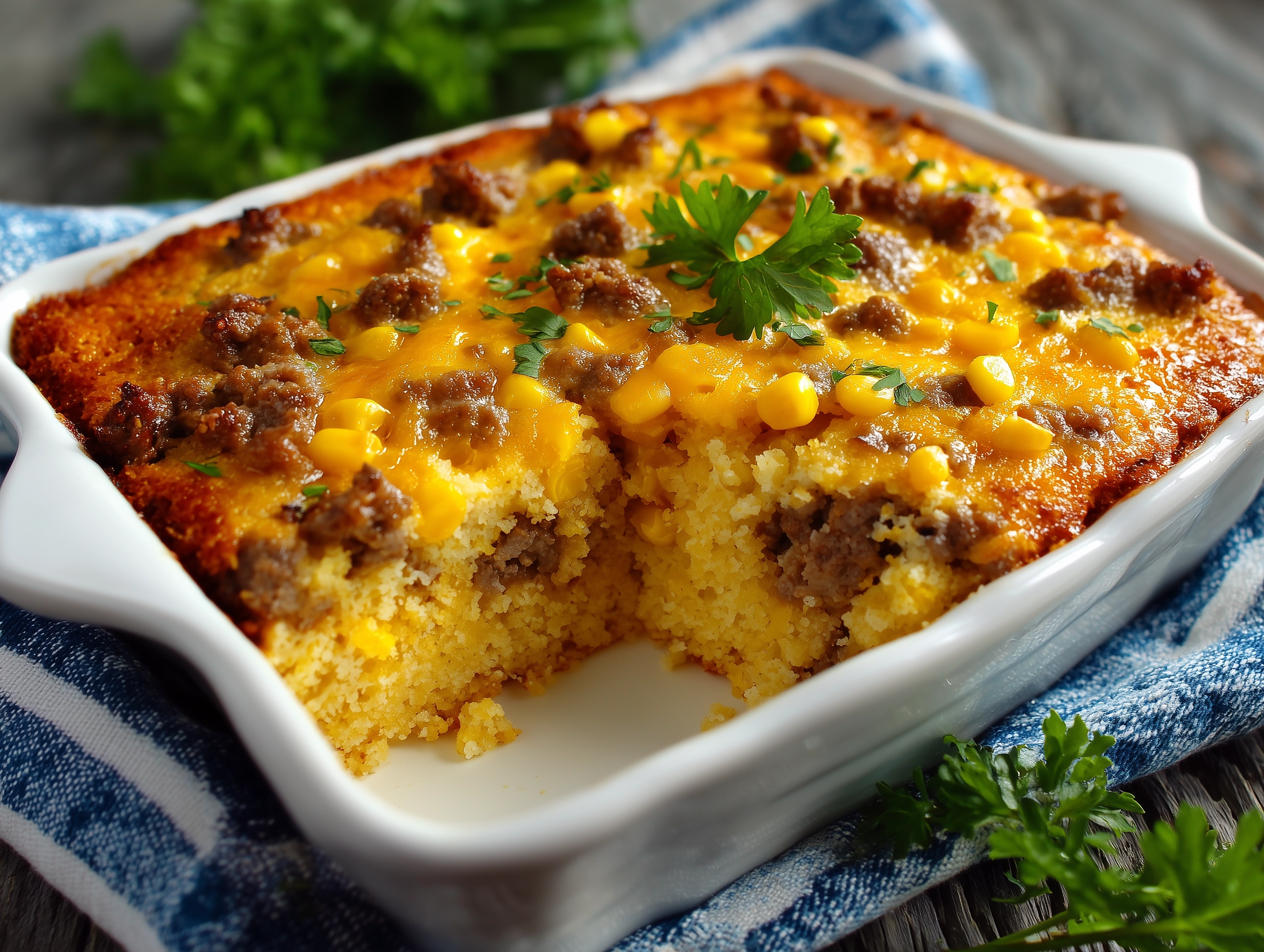 Cowboy Cornbread Casserole Easy Dinner